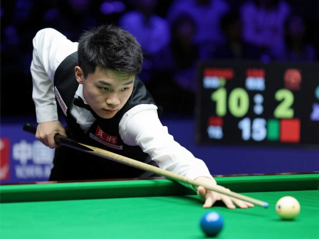 斯诺克世锦赛资格赛:庞俊旭强势10-2击败卡蒂,挺进48强 斯诺克世锦赛资格赛:庞俊旭强势10-2击败卡蒂,挺进48强