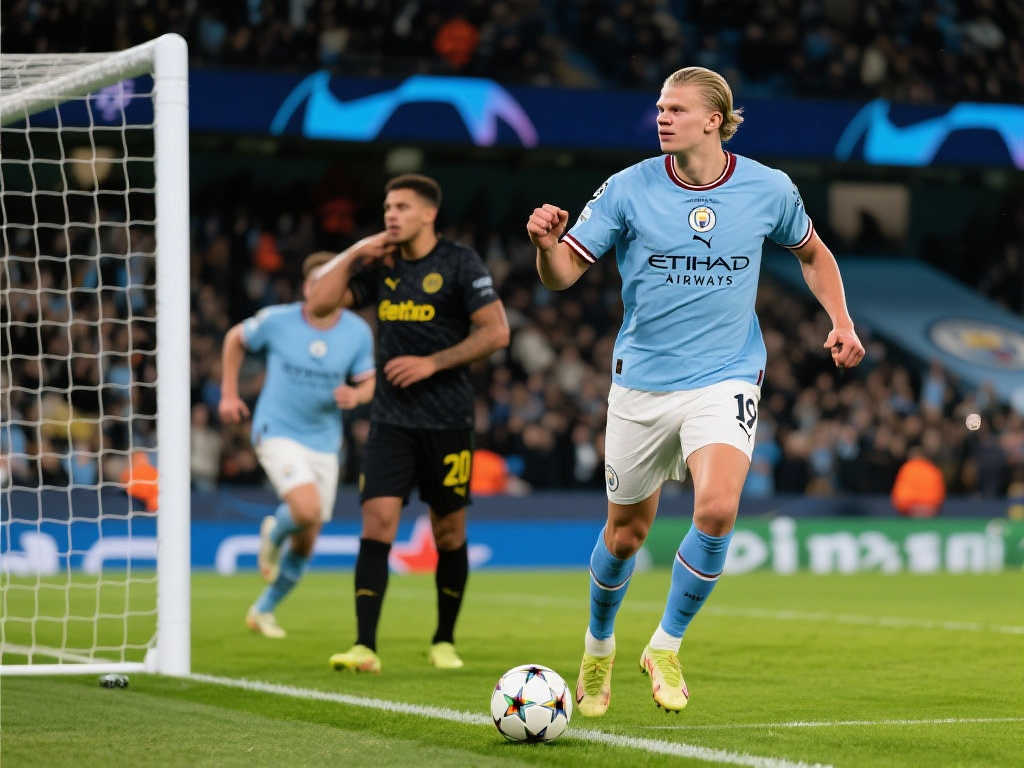 再创佳绩！曼城官方：哈兰德荣膺本轮欧冠队内最佳球员